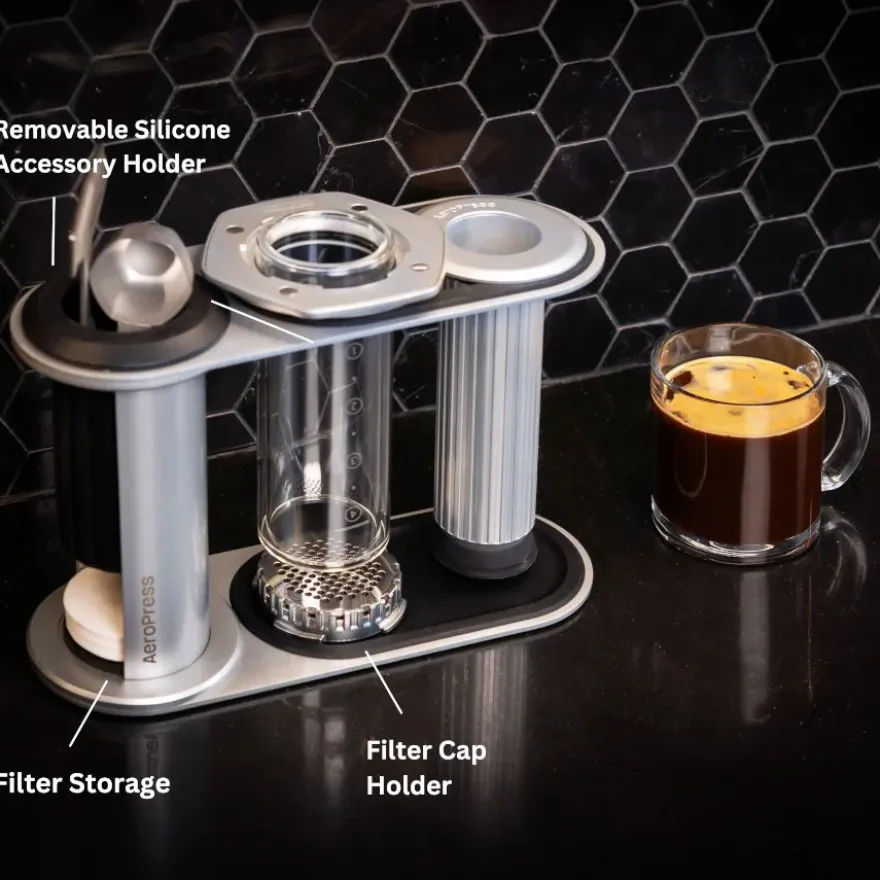 AeroPress Organizer Stand teräksinen säilytysteline