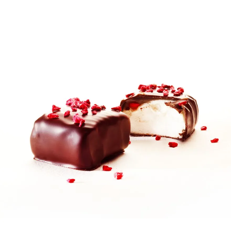 Barú Marshmallows vaahtokarkit tumma suklaa, vadelma 120 g