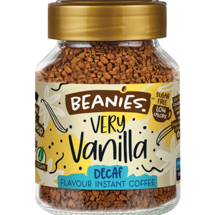 Beanies Decaf Very Vanilla kofeiiniton maustettu pikakahvi 50 g