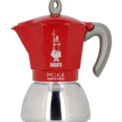 Bialetti Moka Induction Red mutteripannu