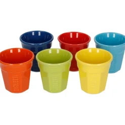 Bialetti Multicolour keraamiset espressokupit 90 ml, 6 kpl