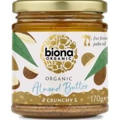 Biona Almond Butter Crunchy mantelitahna 170 g
