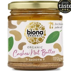Biona Cashew Nut Butter Smooth cashew-tahna 170 g