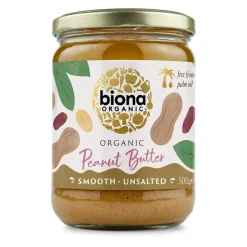 Biona Peanut Butter Smooth suolaton maapähkinävoi