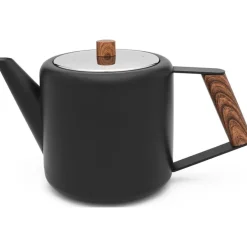 Bredemeijer Duet® Boston teepannu 1,1 l, mattamusta / puu