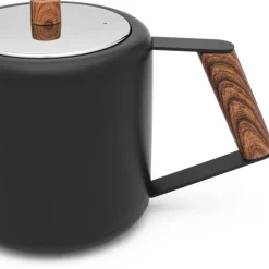 Bredemeijer Duet® Boston teepannu 1,1 l, mattamusta / puu