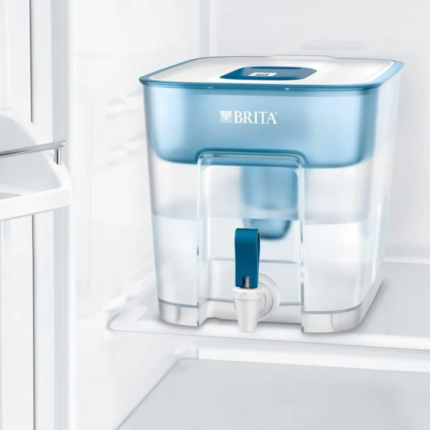 Brita Flow vedensuodatinsäiliö hanalla 8,2 l, sininen