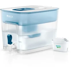Brita Flow vedensuodatinsäiliö hanalla 8,2 l, sininen