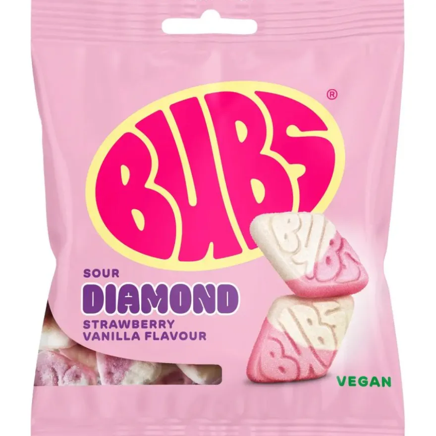 BUBS Sour Strawberry Vanilla Diamond 155 g