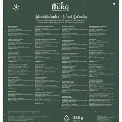 Burg 2026 kahvi-joulukalenteri 24 x 15 g