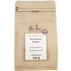 Burg makukahvi, mansikka-kerma 250 g jauhettu