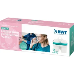 BWT Zinc + Magnesium Mineralized Water mineralisoiva vesisuodatinpatruuna, 3 kpl