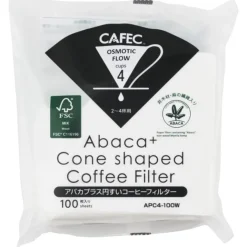 CAFEC Abaca+ Cone Shaped Coffee Filter suodatinpaperi 4 kuppia