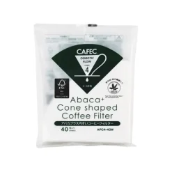CAFEC Abaca+ Cone Shaped Coffee Filter suodatinpaperi 4 kuppia