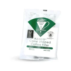 CAFEC Abaca+ Cone Shaped Coffee Filter suodatinpaperi 1 kuppi