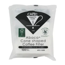 CAFEC Abaca+ Cone Shaped Coffee Filter suodatinpaperi 1 kuppi