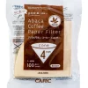 CAFEC ABACA Cone-Shaped suodatinpaperi 4 kuppia, ruskea