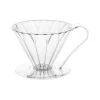 CAFEC Tritan Cone Shaped Flower Dripper -suodatinsuppilo 1 kuppi, kirkas