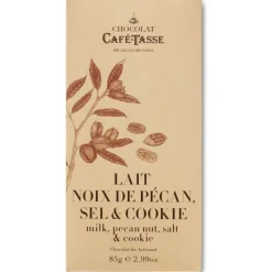 Café-Tasse maitosuklaa & pekaani, merisuola ja keksipalat 85 g