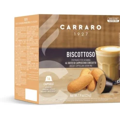 Carraro 1927 Biscottoso Cappuccino Dolce Gusto®-yhteensopiva kahvikapseli, 16 kpl