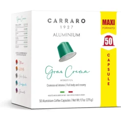 Carraro 1927 Gran Crema Nespresso-yhteensopiva kapseli 50 kpl