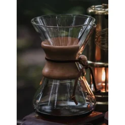 Chemex kahvinkeitin, suupuhallettu