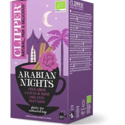 Clipper Arabian Nights Cinnamon, Cloves & Rose Organic infusion, 20 teepussia
