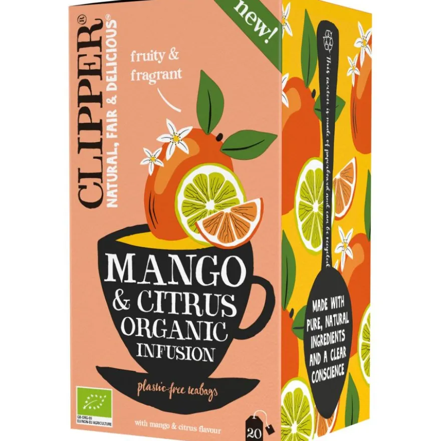 Clipper Mango & Citrus Organic Infusion 20 teepussia