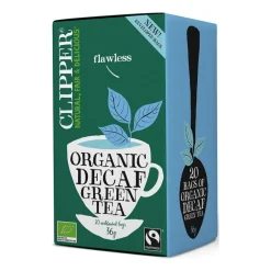 Clipper Organic Decaf Green Tea 20 teepussia