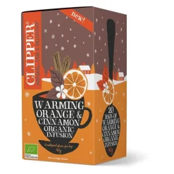 Clipper Organic Warming Orange & Cinnamon Infusion 20 teepussia