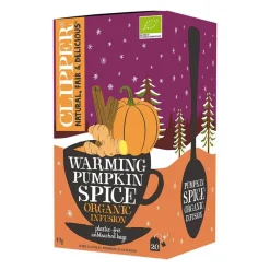 Clipper Warming Pumpkin Spice Organic Infusion 20 teepussia