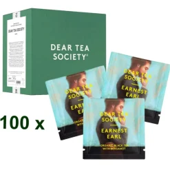 Dear Tea Society Ernest Earl musta luomu-tee, 100 teepussia