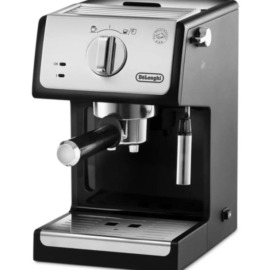 DeLonghi ECP33.21.BK espressokeitin, musta/hopea