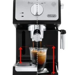 DeLonghi ECP33.21.BK espressokeitin, musta/hopea
