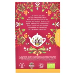 English Tea Shop Organic Black Tea & Ginger With Peach, 20 teepussia