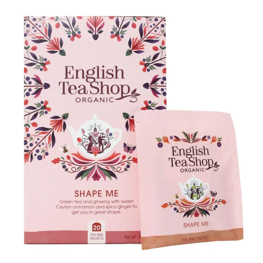 English Tea Shop Organic Green Tea Shape Me, 20 teepussia