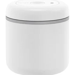Fellow Atmos Vacuum Canister tyhjiösäiliö kahvipavuille, mattavalkoinen teräs