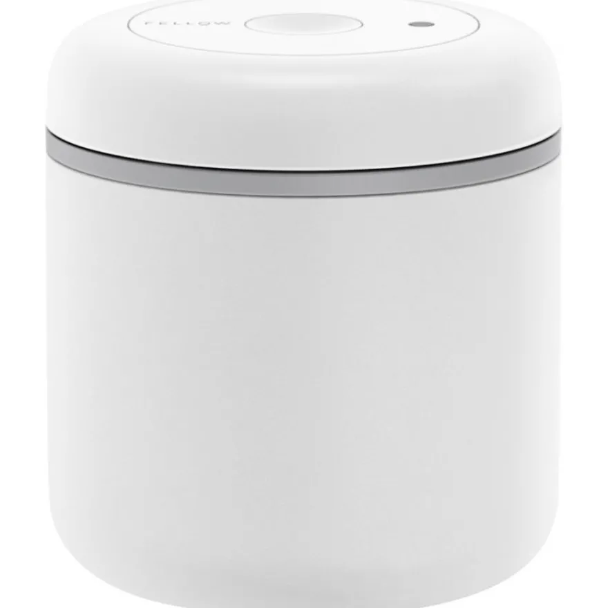 Fellow Atmos Vacuum Canister tyhjiösäiliö kahvipavuille, mattavalkoinen teräs
