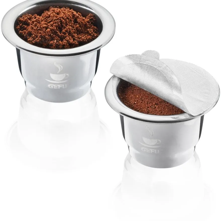 Gefu Conscio uudelleenkäytettävät Nespresso-yhteensopivat kahvikapselit, 2 kpl