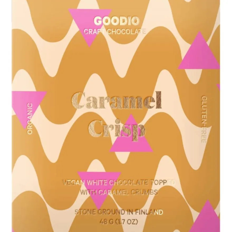 Goodio Caramel Crisp luomu-valkosuklaa 48 g