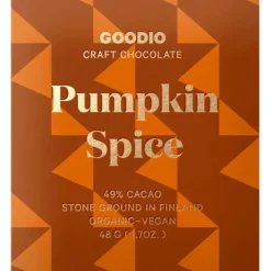 Goodio Pumpkin Spice luomu-suklaa 49%, 48 g