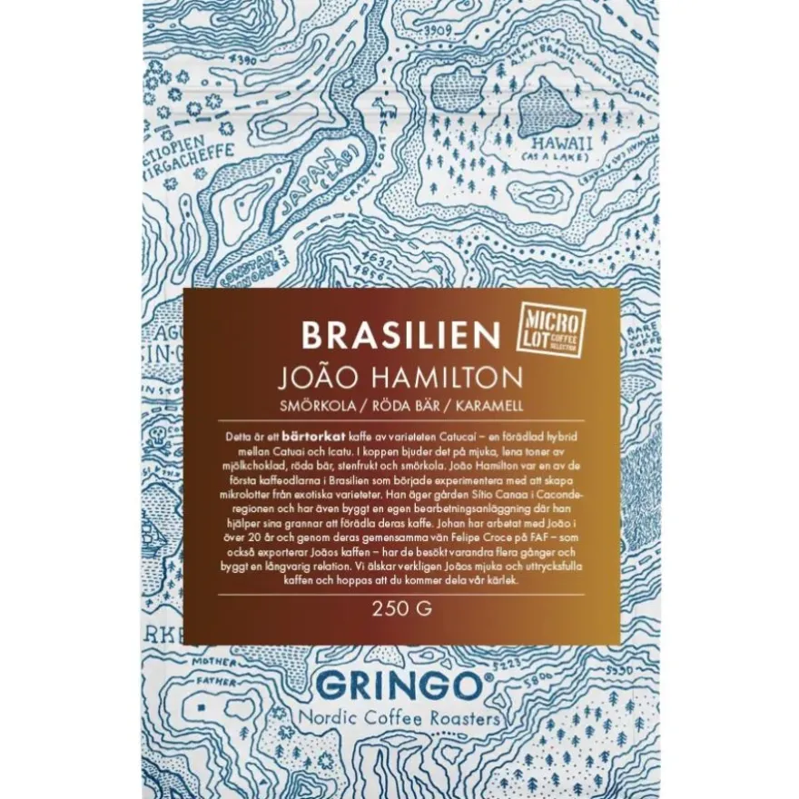 Gringo Nordic Brasilien João Hamilton 250 g kahvipavut