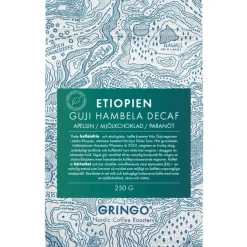 Gringo Nordic Organic Etiopien Guji Hambela Decaf kofeiiniton kahvi 250 g kahvipavut