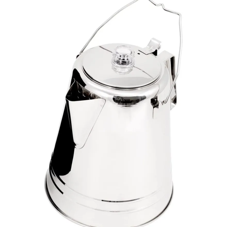 GSI Outdoors Glacier Stainless Coffee Percolator, 14 kuppia