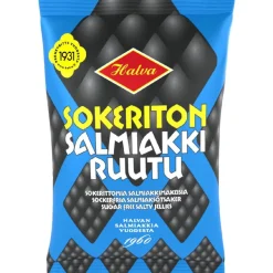 Halva sokeriton salmiakkiruutu 90 g pussi
