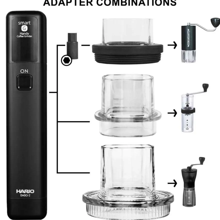 Hario Mobile Mill Stick + BESTbrew Comandante-adapteri