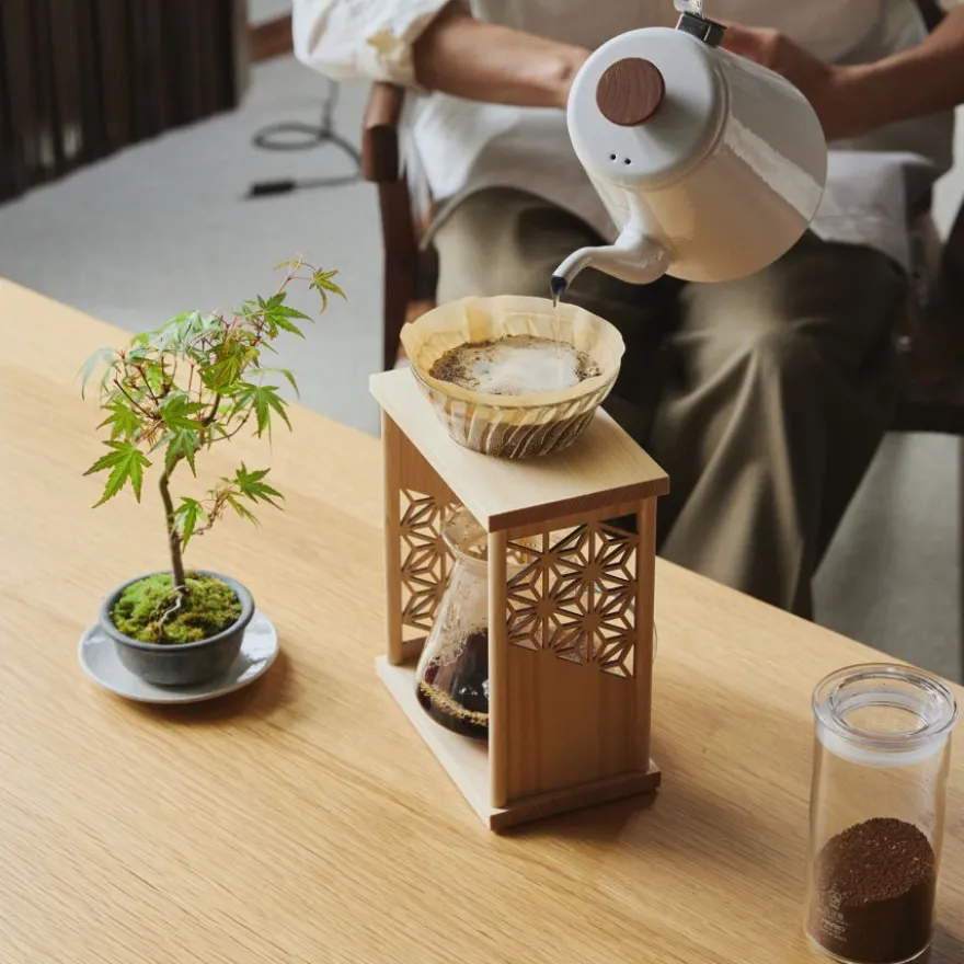 Hario V60 AYA Drip Stand Set, luonnonpuu