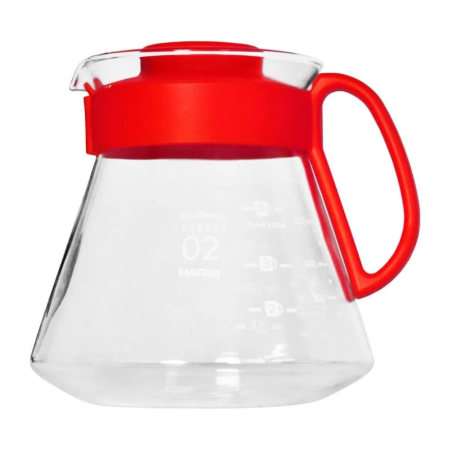 Hario V60 Range Server Candy Edition koko 02, 600 ml Desert Red