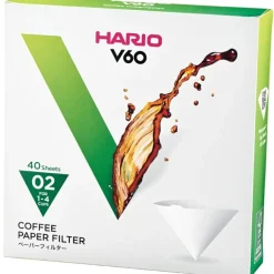 Hario V60 suodatinpaperi 02 koon suodatinsuppiloon, laatikko