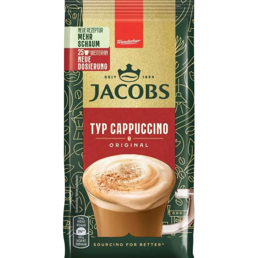Jacobs Cappuccino Original pikakahvi 290 g